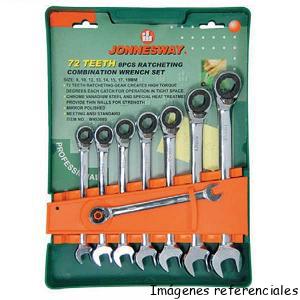 JUEGO de LLAVES COMBINACION con Chicharra 8 pcs W9