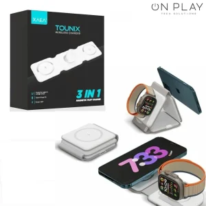 Base de Carga Inducción XAEA 3 en 1 TOUNIX 25W Cable Tipo C