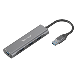 Adaptador Hub Usb 3.0 a Usb 4 Puertos Tecmaster Negro