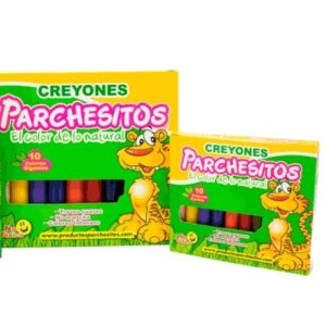 Crayones – Parchesitos X 10 Gruesa Y Corta Colores Surtidos