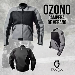 Campera de Moto de Verano OZONO Protecciones e Impermeable desmontable
